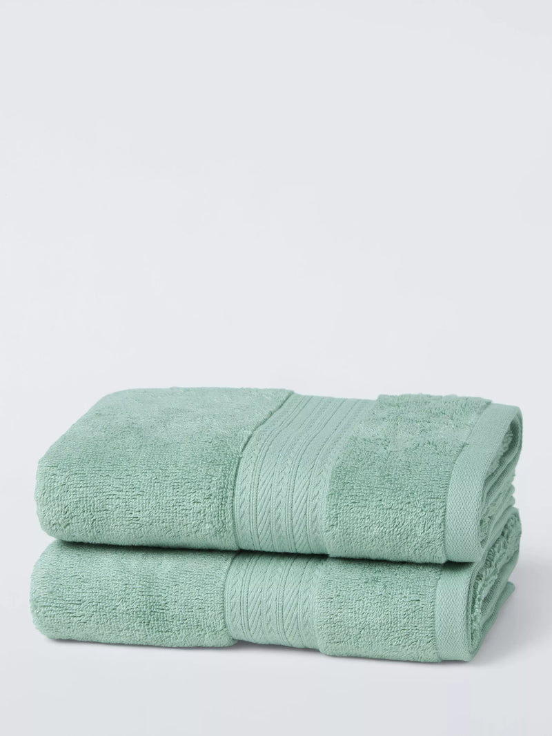 John Lewis cotton viscose blend towels pack of 2, UK version