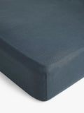 John Lewis Comfy & Relaxed Washed Linen Deep Fitted Sheets - Pale Grey Single
