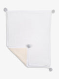 The Little Tailor pom pom baby blanket soft plush reverse, UK version