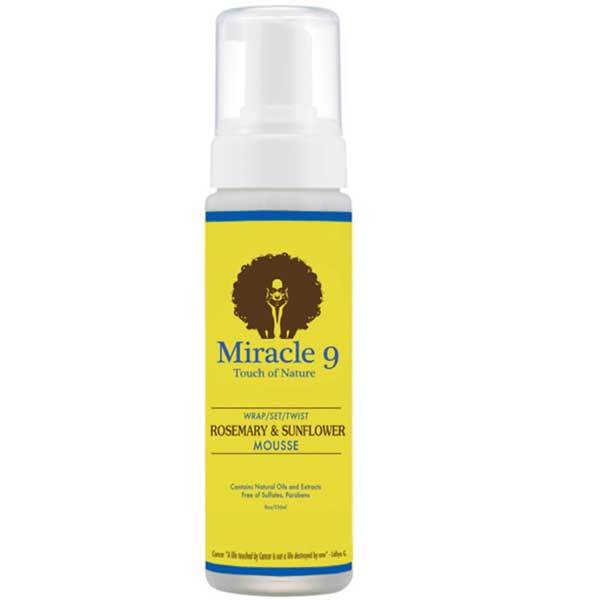 Miracle 9 Rosemary And Sunflower Mousse, imported from the UK
