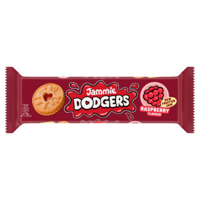 ASDA Fox's Jammie Dodgers Raspberry Flavour Sweet Biscuits 140g- Buy online at McGrocer
