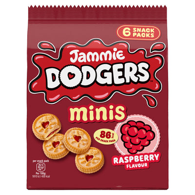 ASDA Jammie Dodgers Minis Raspberry Flavour Shortcake Biscuits 120g- Buy online at McGrocer