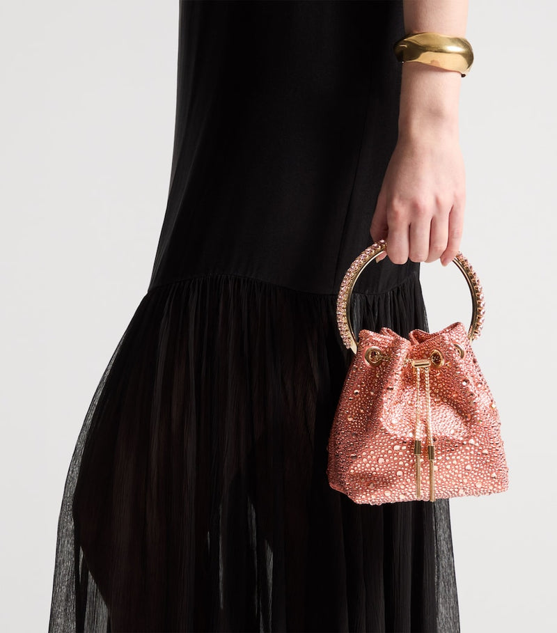 Jimmy Choo Bon Bon embellished top-handle bag, imported from the UK