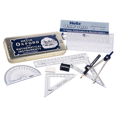 Helix Oxford mathematical instruments set, UK version