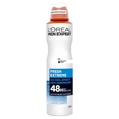 Superdrug L'Oreal Paris Men Expert Fresh Ext Antiperspirant Spray 250ml- Buy online at McGrocer