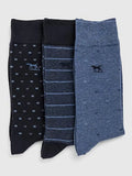 Lot de 3 chaussettes en coton mélangé Rodd & Gunn Seafcliff (marque britannique)