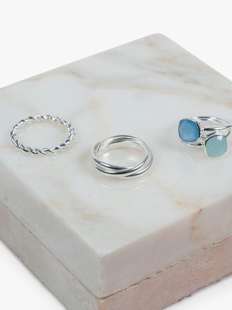Auree Alhambra band ring sterling silver, UK version