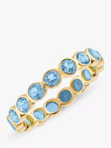 John Lewis Auree Ortigia Topaz Band Ring Blue/Gold- Buy online at McGrocer