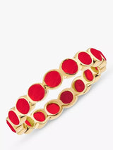 John Lewis Auree Ortigia Chalcedony Band Ring, Fuchsia Pink/Gold- Buy online at McGrocer