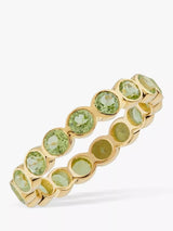 John Lewis Auree Ortigia Peridot Band Ring Green/Gold- Buy online at McGrocer