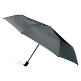 Automatic black umbrella with polished wood handle (British brand)