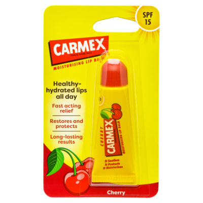 ASDA Carmex Moisturising Lip Balm Cherry 10g- Buy online at McGrocer