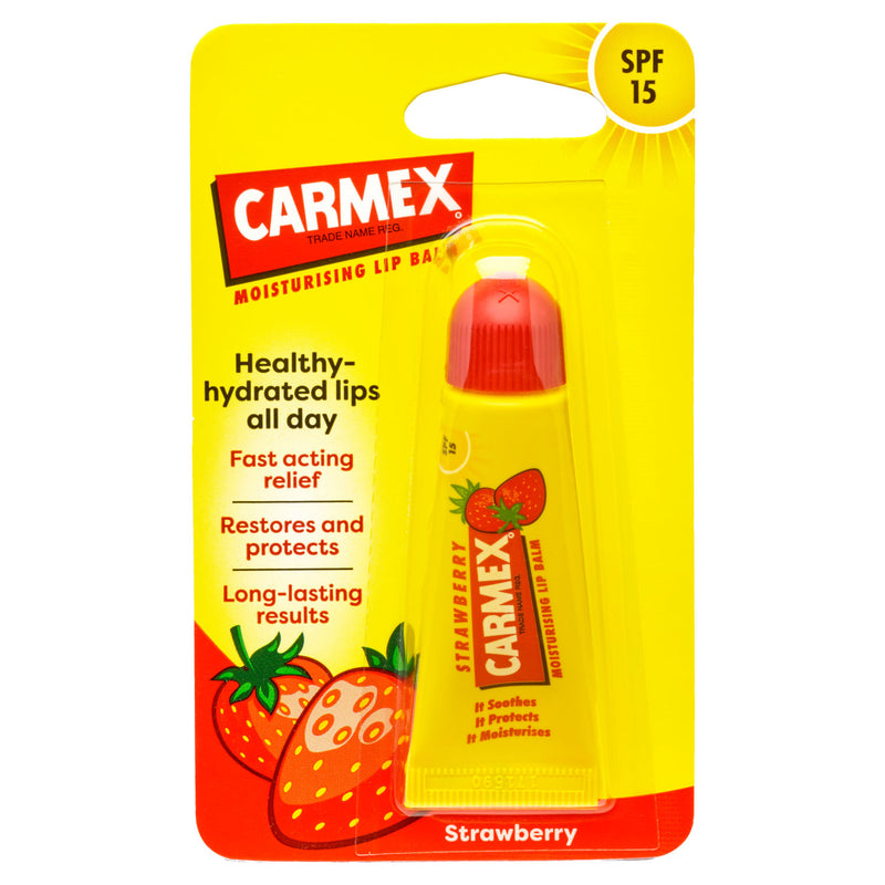 Carmex strawberry lip balm 10g - British product