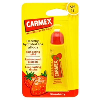 Carmex strawberry lip balm 10g - British product