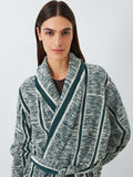 John Lewis X Collagerie Bath Robe Leaf Green, UK version
