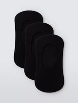 John Lewis John Lewis Invisible Trainer Liner Socks Pack of 3 Black- Buy online at McGrocer