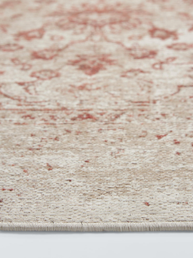John Lewis Antigua floral medallion rug red 125x180cm - British product