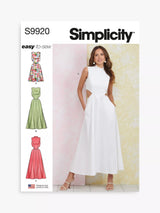 John Lewis Simplicity Misses' Dresses Sewing Pattern, SS9920- Buy online at McGrocer