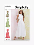 Simplicity misses dresses sewing pattern SS9920 - British product