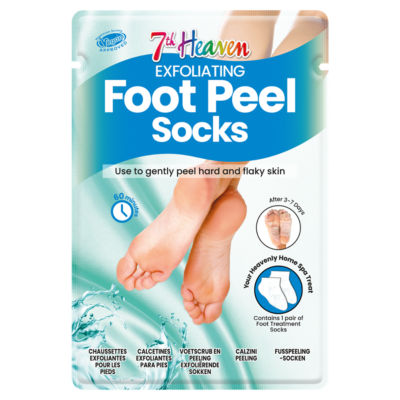 7th Heaven foot peel socks pair, imported from the UK