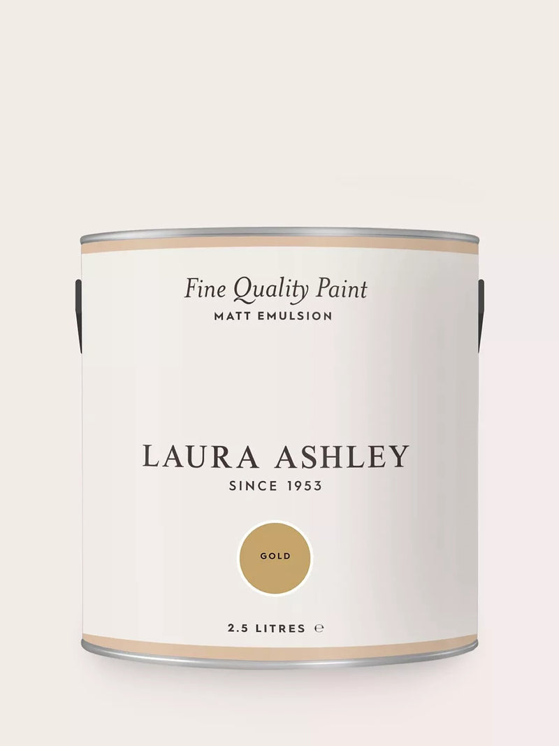 Laura Ashley matt emulsion paint yellows 100ml, UK version