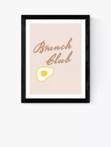 John Lewis EAST END PRINTS Studio Eleni 'Brunch Club' Framed Print 60x80cm- Buy online at McGrocer