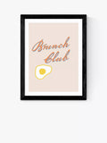 EAST END PRINTS Brunch Club framed print 60x80cm, imported from the UK