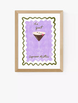 John Lewis EAST END PRINTS Emmy Lupin Studio 'Espresso Martini' Framed Print 60x80cm- Buy online at McGrocer