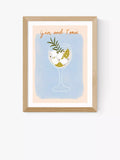 EAST END PRINTS Gin & Tonic print 60x80cm - British product
