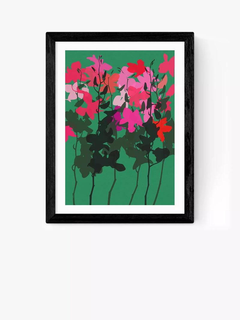 EAST END PRINTS Garima Dhawan Orchids 8 Framed Print 60x80cm