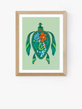 John Lewis EAST END PRINTS Rachel Lee Sea Turtle Framed Print 30x40cm- Buy online at McGrocer