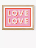 EAST END PRINTS Studio Eleni 'Love is Love' Typografischer gerahmter Druck, 40x50cm