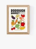 EAST END PRINTS framed print Borough Market 25x30cm, imported from the UK