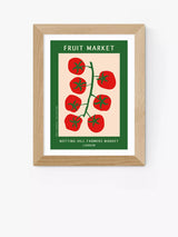 John Lewis EAST END PRINTS Luxe Poster Co. Notting Hill Farmers Market Framed Print 25x30cm- Buy online at McGrocer