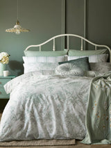 John Lewis Laura Ashley Tuileries Reversible 200 Thread Count Cotton Duvet Cover Set Double- Buy online at McGrocer