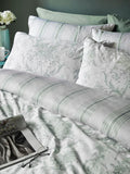 Laura Ashley Tuileries reversible duvet set double sage - British product