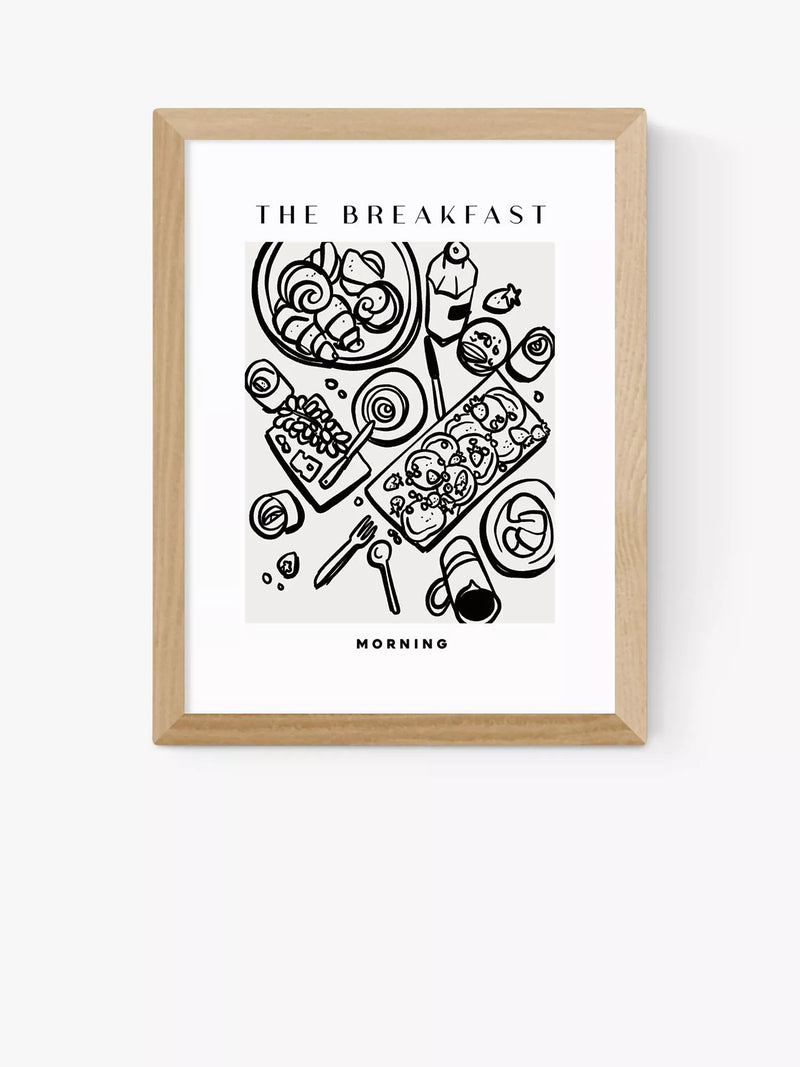 EAST END PRINTS framed art print The Breakfast 30x40cm (British brand)