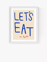 John Lewis East End Prints SimplyExtraJordanary 'Let's Eat' Framed Print 30x40cm- Buy online at McGrocer