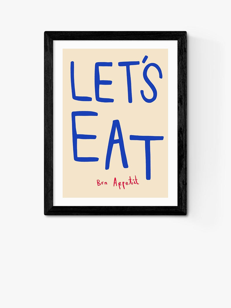 EAST END PRINTS framed print 'Let's Eat' 30x40cm, UK version