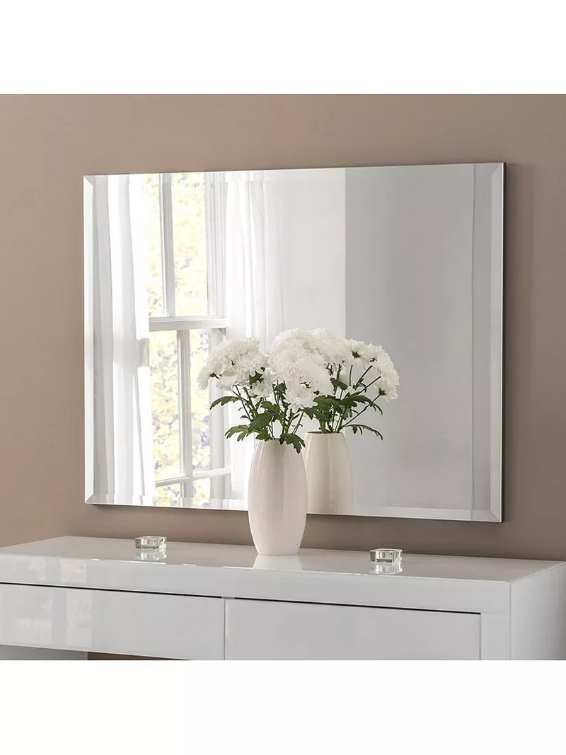 Yearn facettierter Glasrechteckspiegel 102x76cm - Britisches Produkt