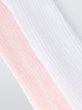 John Lewis Baby Textured Organic Cotton Rich Tights Pack of 2 Multi (British brand)