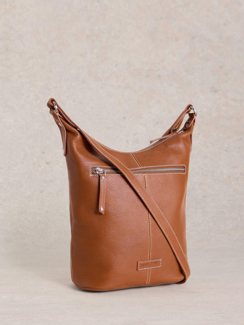 White Stuff cross body bag mid tan, imported from the UK