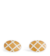 Harrods Deakin & Francis Sterling Silver and Enamel Cufflinks- Buy online at McGrocer