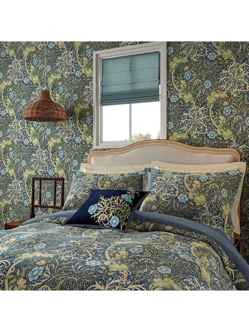 Morris & Co. seaweed cotton bedding double - British product