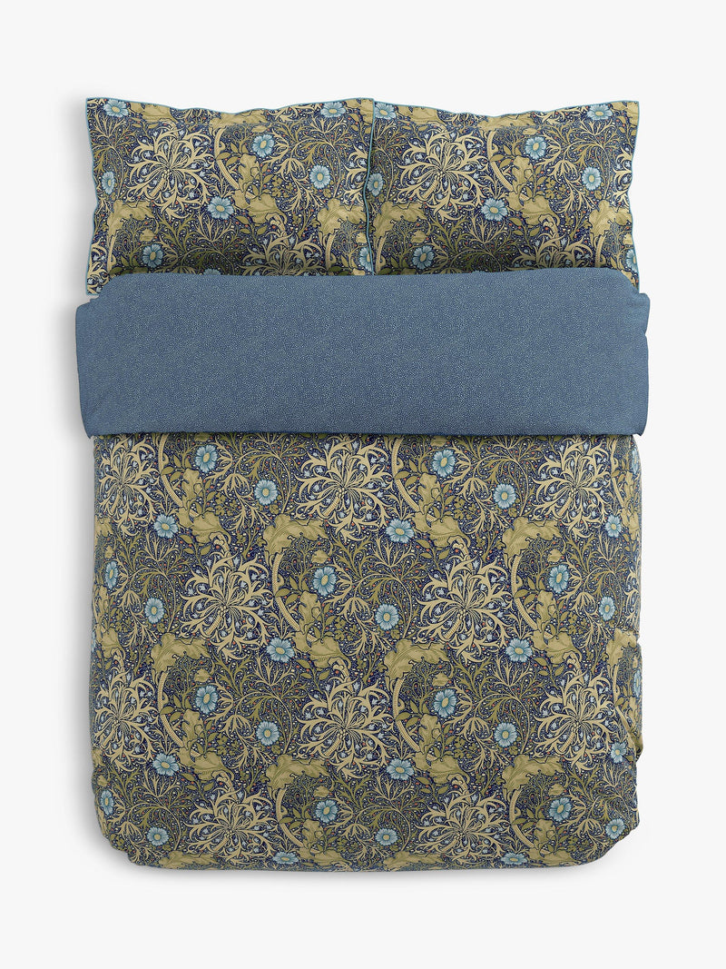 Morris & Co. seaweed cotton bedding double - British product