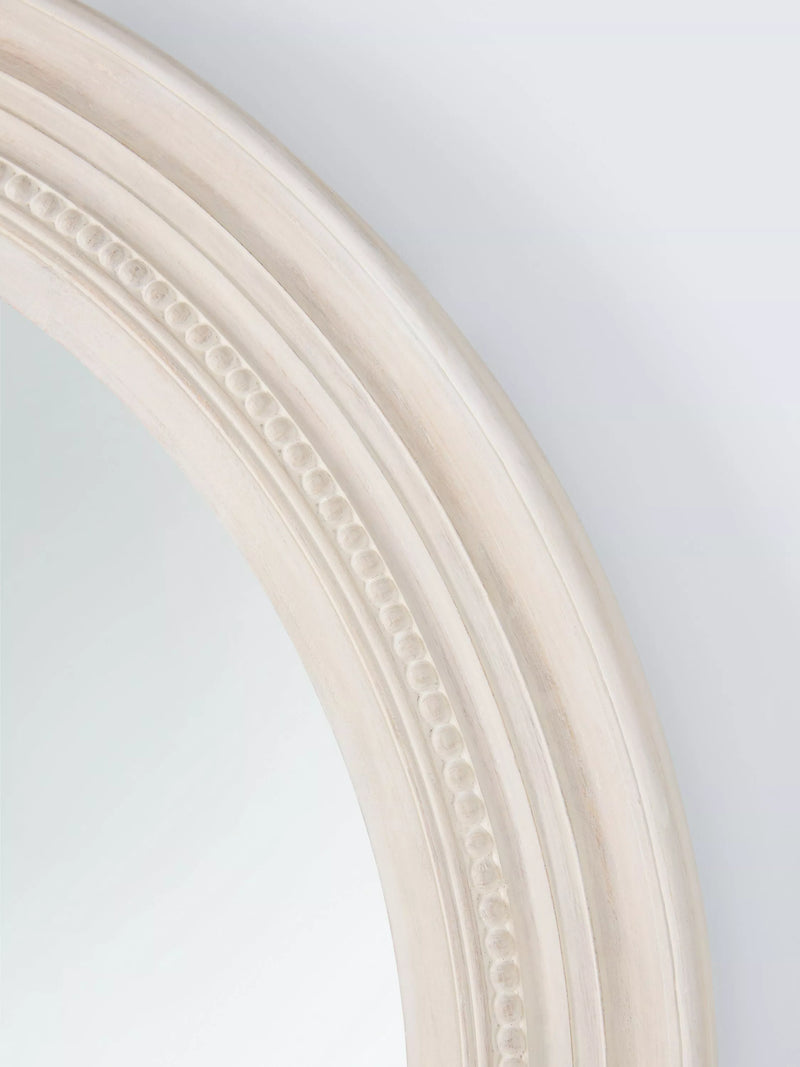 John Lewis round hand-carved coastal wall mirror 80cm (British brand)