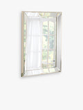 Yearn Champagner Facettenschliff Rechteckiger Wandspiegel, UK Version