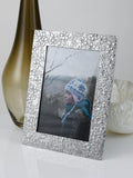 Lancaster and Gibbings Goodleigh floral photo frame in pewter, UK version