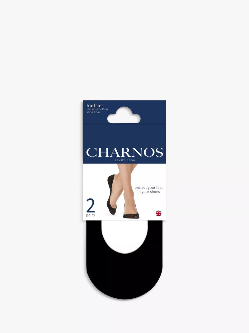 Charnos invisible shoe liners pack of 2 (British brand)