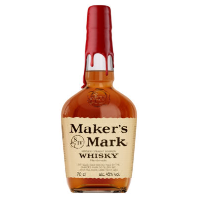 Maker's Mark Kentucky bourbon whisky bottle 70cl, imported from the UK